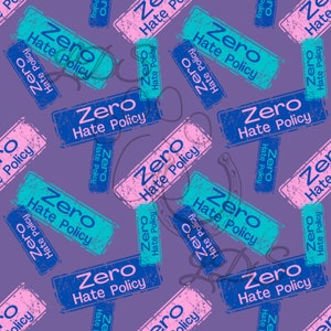 Seamless pattern, Zero hate policy pattern, No hate seamless, zero hate seamless