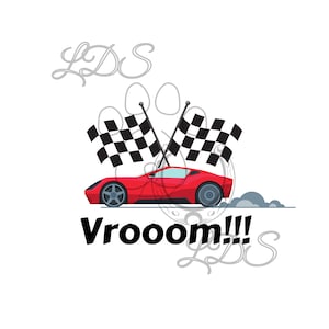 Race auto sublimatie, vroom, vrooom, race auto png, race auto vlag, rode auto png, sportwagen, rode race auto
