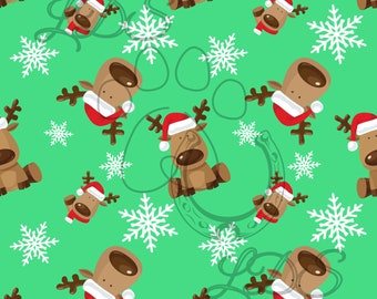 Seamless pattern, Christmas pattern, Christmas seamless, reindeer seamless, reindeer pattern