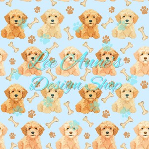 nahtloses Muster, Hund nahtlos, Labradoodles nahtlos, Kritzeleien nahtlos, Goldendoodles nahtlos, Doodle-Welpen