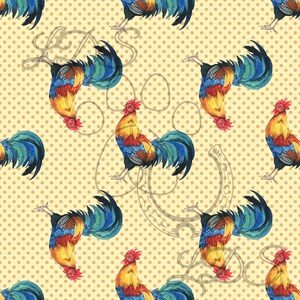 Motif sans couture, Coq sans couture, motif de coq, animaux de ferme sans couture, Fleurs sans couture, tournesols