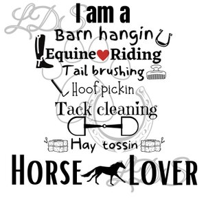 Sublimation d'amant de cheval, sublimation équine, sublimation de cavalier, cavalier png, j'aime des chevaux png, cavalier imprimable