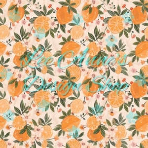 seamless pattern, oranges seamless,  fruit floral seamless, orange floral,  oranges floral seamless, fruit seamless, orange blossom seamless
