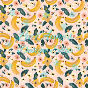 modèle sans couture, banane sans couture, floral fruit sans couture, banane floral sans couture, banane floral sans couture, été sans couture, fruit sans couture