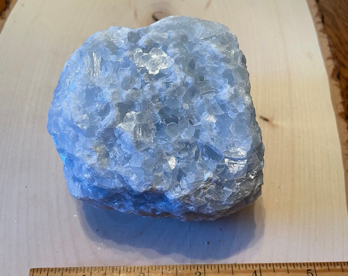 Blue Calcite huge over 2-pound Crystal