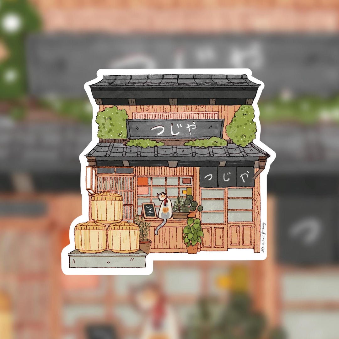 Japanese Storefront Sticker Japan Storefront Sticker, Vinyl Stickers, Japan Stickers, Laptop ...