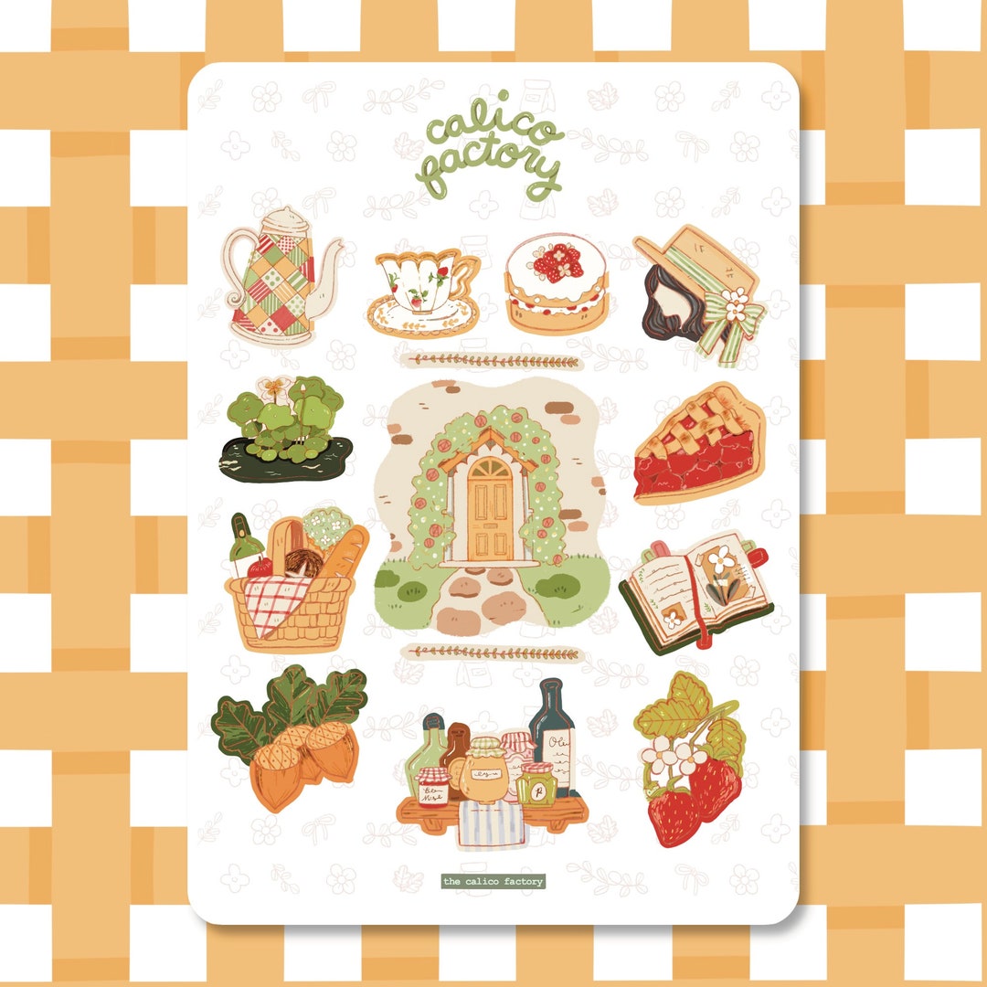 Sticker Sheet - Cottagecore Dream | Bullet Journal Stickers, Planner ...