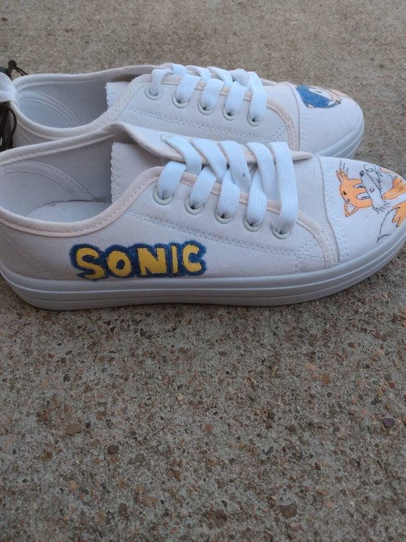 Sonic the Hedgehog Canvas Shoes. | Etsy
