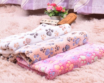 Paw Print Fleece Blanket