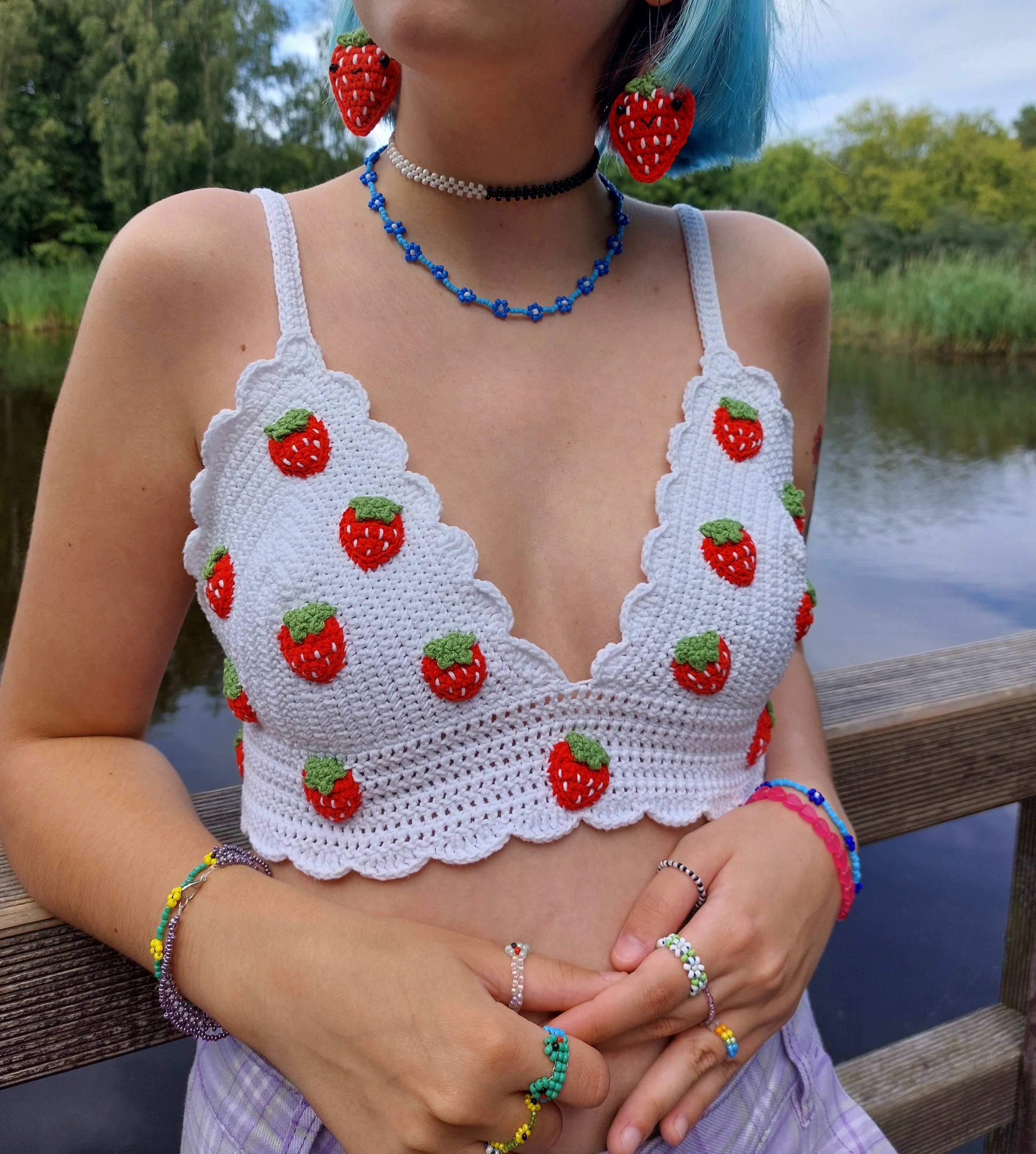 Buy Crochet Strawberry Top Online in India 