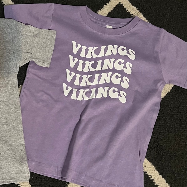 Kids Vikings T-shirt Minnesota Tee, Vikes T-shirt