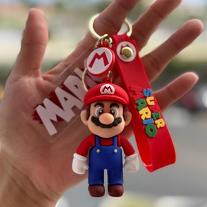 SUPER MARIO | Mario and Luigi Keychain | Personalized | W/ Freebie Stickers