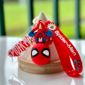 Spiderman Keychain with Spiderman Band | Personalized