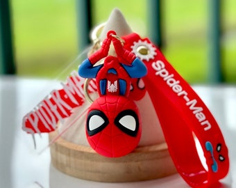 Spiderman Keychain with Spiderman Band | Personalized