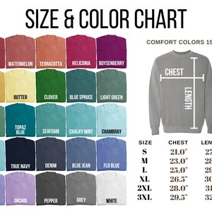Comfort Colors Blank Sweatshirt 1566 Style Crewneck Sweatshirt - Etsy