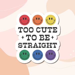 Autocollant en vinyle LGBT Queer Pride | Stickers plastifiés imperméables pour ordinateur portable | Autocollants pour bouteilles d'eau | Stickers citations arc-en-ciel découpés | Mois de la fierté