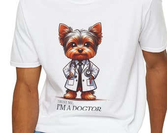 Trust Me I'm a Dogtor - Yorkshire Terrier Softstyle Unisex Softstyle T-Shirt