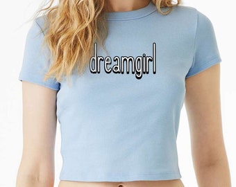 Dreamgirl Bella Canvas Rib Cropped Baby Tee