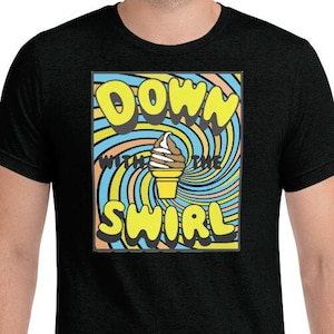 Down with the Swirl’ T-Shirt – Interracial Dating Mixed Race Couple Gift, Celebrate Diversity Relationship Equality Anniversary Gift