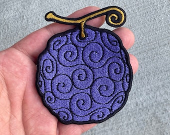 GUM GUM Fruit One Piece Fully Embroidered Patch (iron-on)