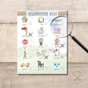 Neighborhood Scavenger Hunt: Kids Summer Game (Digital Download)