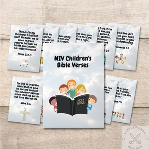 Versículos/Escrituras da Bíblia Infantil NIV