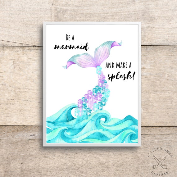 Mermaid Craft, Mermaid Handprint Art