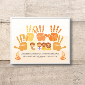 Shadrach, Meshach, Abednego Craft: Sunday School Printable (PDF)