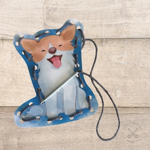Printable Corgi Lacing Cards: Anxiety Relief, Fine Motor Skills (Digital Download)