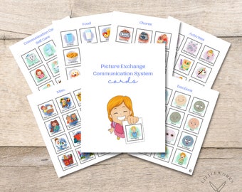 Visual Picture Communication Cards for Non Verbal Children/ PEC Cards/ Printable Communication Cards