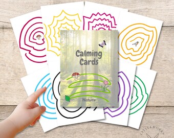 Nature Finger Tracing Calming Cards: Mindfulness Activity (Printable)