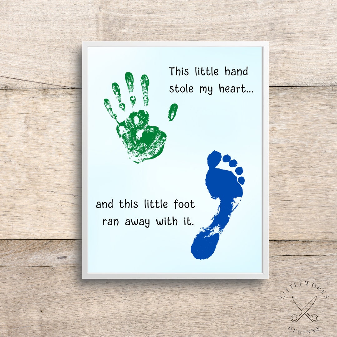 Editable Baby Handprint Art/ Handprint Craft/ Baby Handprints ...