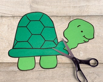 Sjabloon Turtle Craft: afdrukbare papercraft (pdf-download)