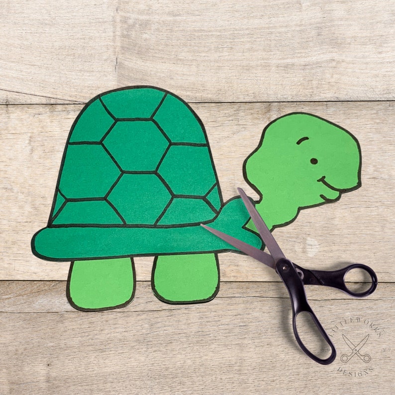 Turtle Craft Template: Printable Paper Craft (PDF Download) - Etsy