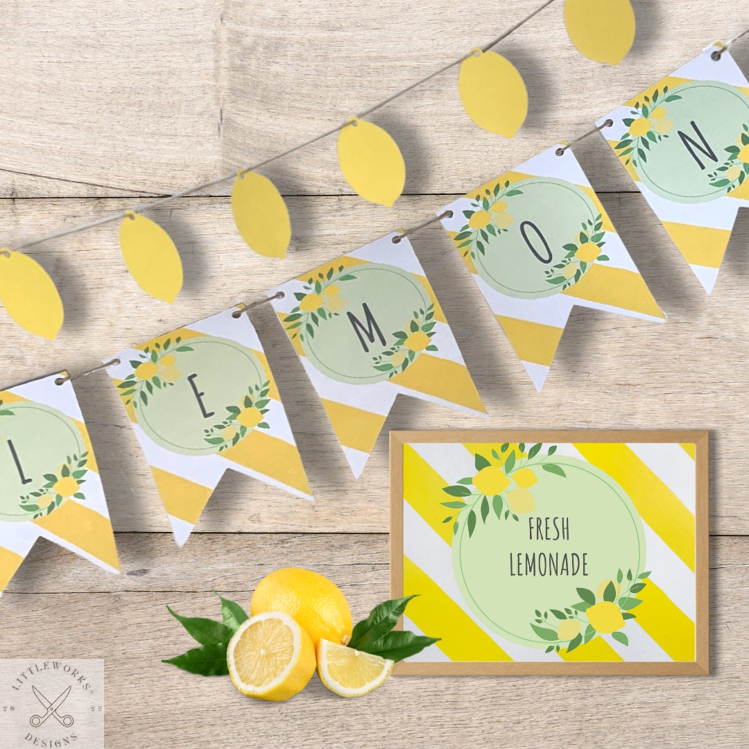 Lemonade Stand Decor/ Lemonade Banner/ Summer Banner/ Lemonade Party