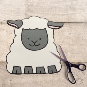 Lamb Paper Craft: Kids Easter Printable (DIY)