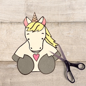 Unicorn Paper Craft: DIY Kids Activity Kit (Instant Download)