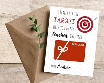 Porta tarjetas de agradecimiento para maestros (descarga digital)