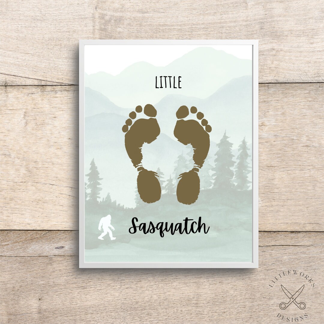 Bigfoot キャンバスアート(2) 作品 手書き Amazon.com: FINGERINSPIRE 9PCS Bigfoot Sasquatch Stencil - 2