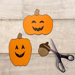 Printable Pumpkin Cut Out Craft/ DIY Craft/ Halloween Craft