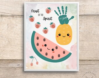 Fruit of the Spirit Handprint Craft: Sunday School Printable (PDF)