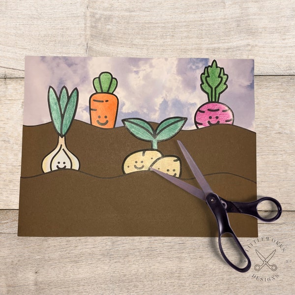 Craft A Garden/ DIY Craft/ Make Your Own Garden/ Cut and Paste Craft/ Printable Craft