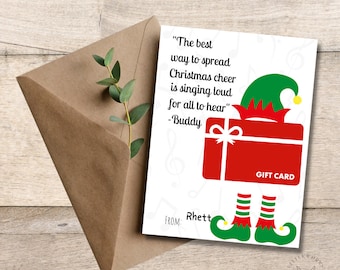 Editable Christmas Gift Card Holder/ Christmas Gift Card/ Gift Card Holder/ Christmas Card