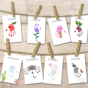 Alphabet Handprint Art: DIY Classroom Project (Digital Download)