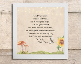 Editable Tooth Fairy Letter & Receipt (Digital Download)