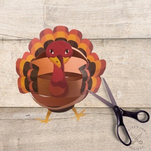Printable DIY Paper Turkey Craft for Kids/ Kindergarten Craft ...