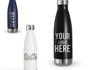 Personalized Engraved 17oz Water Bottle, ADD YOUR LOGO, Wholesale Tumbler, Laser Engraved Bottle, Cooperate Gift, Powder Coated, Bulk Bottle