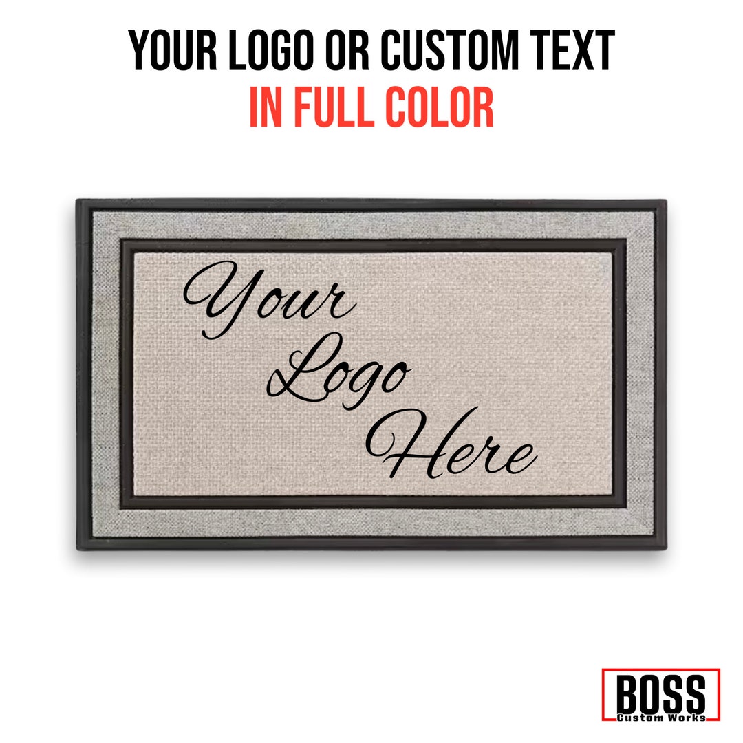 Personalized Floor Mat, ADD YOUR LOGO, Door Mat, Sublimation, Custom