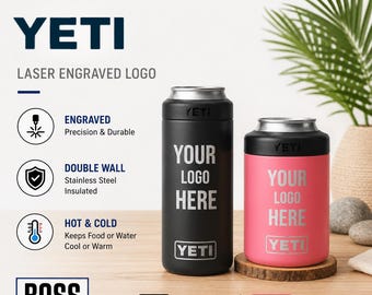 Personalized Engraved 12oz YETI Colster can Cooler, Add your logo, YETI, Laser Engraved YETI, Gift, Beer Tumblers, Custom Yeti, 10oz Yeti,
