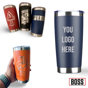 Personalisierte gravierte 20 Unzen Becher, fügen Sie Ihr LOGO hinzu, Großhandel Becher, Laser gravierte Tasse, Geschenke für ihn, pulverbeschichtet, Massenbecher